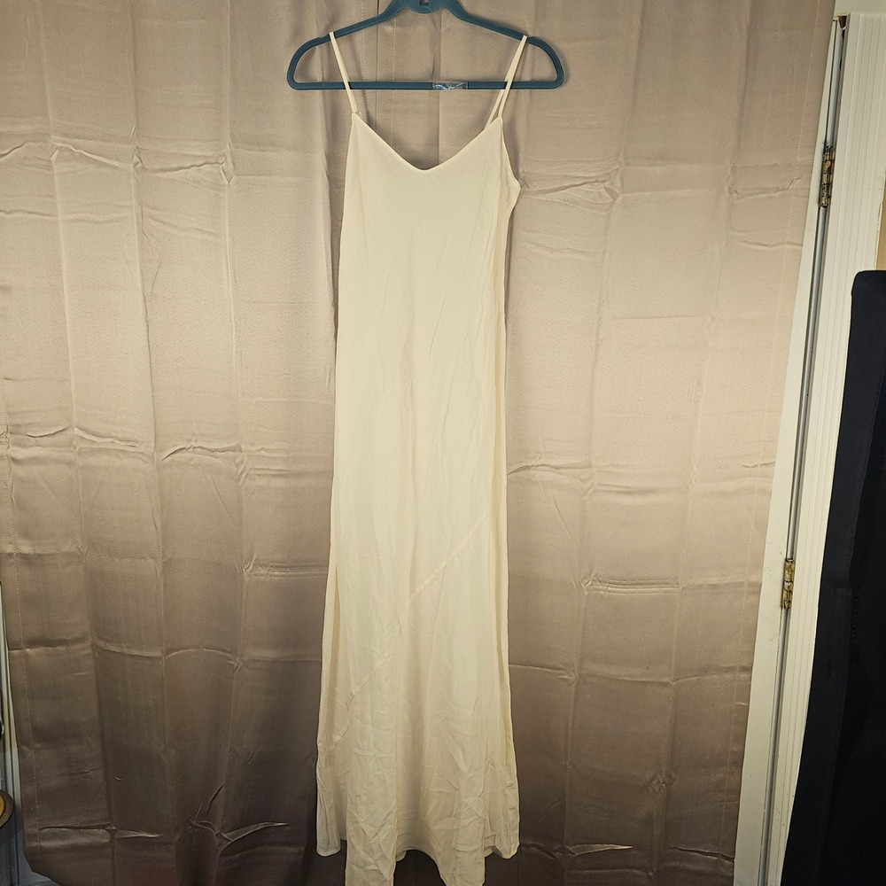 Reformation Womens‎ Cream Maxi Slip Dress XS